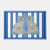 Paillasson Bleu Ginger Jar Jars Magnolia Staffordshire Chiens (Devant)