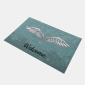 Paillasson Bleu Gris Ailes mat (Incliné)