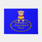 Paillasson bleu Ours (Devant)