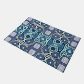Paillasson Bleu Turquoise foncé Violet Turquoise Orient (Incliné)