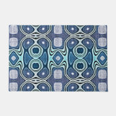 Paillasson Bleu Turquoise foncé Violet Turquoise Orient (Devant)