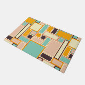 Paillasson Blocs géométriques multicolores rétro (Incliné)
