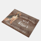 Paillasson BloodHound Dog Porte personnalisée Mat (Incliné)