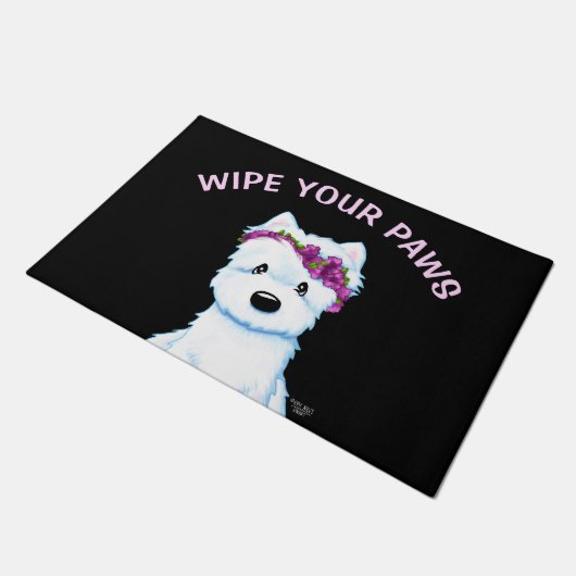 Paillasson Blossom Westie KiniArt (Incliné)