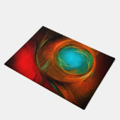 Paillasson Blue Eye Moderne Abstrait Art Cool Motif #16 (Incliné)