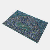 Paillasson Blue Green Orange Turquoise Ornat Motif arabe (Incliné)