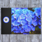 Paillasson Blue Hydrangeas Porte personnalisée Mat