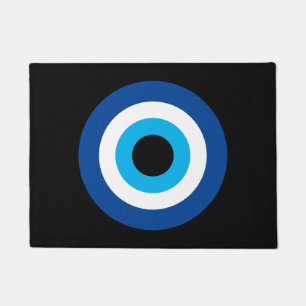 Paillasson Blue Mati Evil Eye Nazar porte de charme chanceux