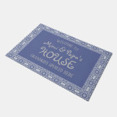 Paillasson Blue Mimi et Papa's House Grandkids Spoiled Here (Incliné)