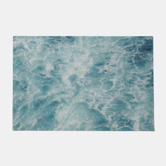 Paillasson Blue Ocean Summer Beach Waves (Devant)