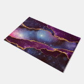 Paillasson Blue & Purple Space & Stars Agate moderne (Incliné)