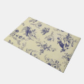 Paillasson Blue Toile France Pays Cherub Motif (Incliné)