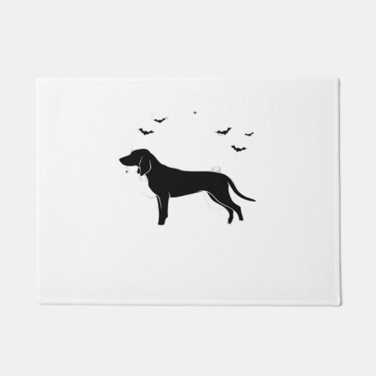 Paillasson Bluetick Chien - Halloween Lune Silhouette Classic (Devant)