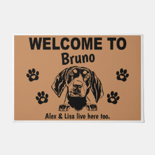Paillasson Bluetick Coonhound Dog Welcome Personalized Custom