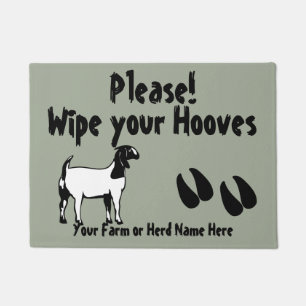 Paillasson Boer Goat Wipe your Hooves CHOOSE COLOR