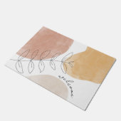 Paillasson Boho Abstrait porte d'art moderne Mat (Incliné)