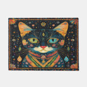 Paillasson Boho Black Chat Motif mat (Devant)