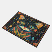 Paillasson Boho Black Chat Motif mat (Incliné)