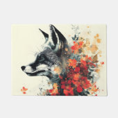 Paillasson Boho Floral Fox Faune Nature (Devant)