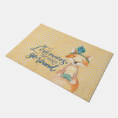 Paillasson Boho Fox Love Citation Doormat avant (Incliné)