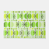 Paillasson Boho Retro Bowls Lines Chartreuse (Devant)