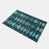 Paillasson Boho Retro Bowls Motif Turquoise (Incliné)