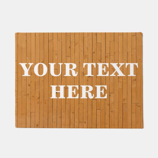 Paillasson Bois de bambou personnalisé (Devant)