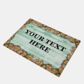 Paillasson Bois de bambou vert personnalisé (Incliné)