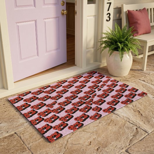 Paillasson Bombe cerise