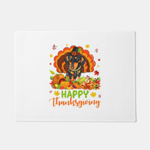 Paillasson Bon thanksgiving Dachshund Chien Turquie Amoureux