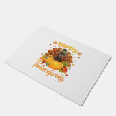 Paillasson Bon thanksgiving Doberman Chien Turquie Citrouille (Incliné)