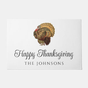 Paillasson Bon thanksgiving rustique de Turquie Vintage