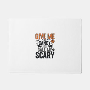Paillasson Bonbons d'Halloween ou Appelez-moi Épouvantable Gr