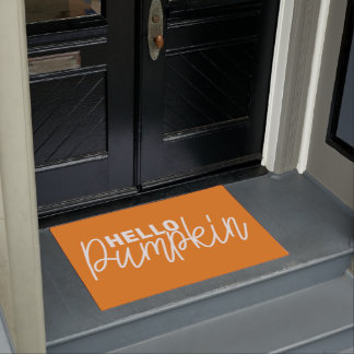 Paillasson Bonjour Citrouille Door Mat