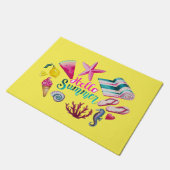 Paillasson Bonjour, été (Incliné)