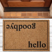 Paillasson Bonjour Goodbye Modern Custom Family