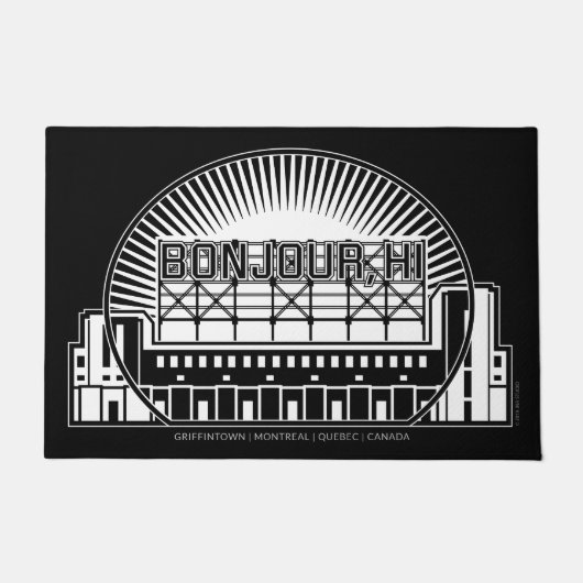 Paillasson Bonjour, HI Door Mat (Devant)