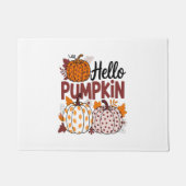 Paillasson Bonjour Png Citrouille, Vibes d'automne (Devant)
