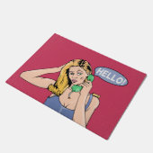 Paillasson Bonjour Retro Phone Woman (Incliné)