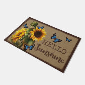 Paillasson  Bonjour Sunshine Butterfly Sunflower Mat (Incliné)