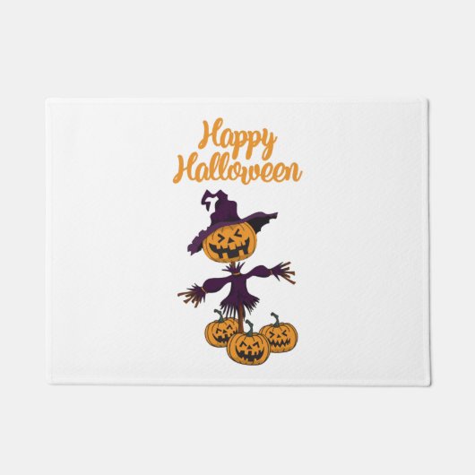 Paillasson Bonne Halloween Scarecrow (Devant)