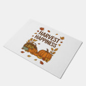 Paillasson Bonne récolte - Citrouille d'automne et feuilles d (Incliné)