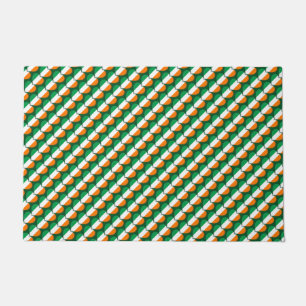 Paillasson Bonne St. Patrick's Day Irlandais Hearts Motif du