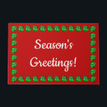 Paillasson Bonnes Fêtes<br><div class="desc">Bonnes Fêtes Matelas Felpudo de Saludos de Temporada Taille : 24" x 36" Porte Mat Tamaño : 24 pulgadas x 36 pulgadas Tapete para Puerta Home n'est pas une maison, c'est un sentiment. Donner la meilleure impression à vos invités avec un paillasson personnalisés. Revêtement en caoutchouc antidérapant qui ne se...</div>