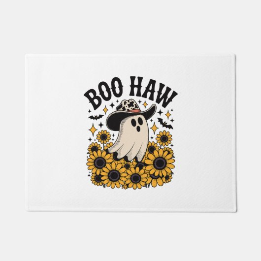 Paillasson Boo Haw Cow Ghost Halloween Occidentale (Devant)