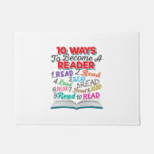 Paillasson Book Lover 10 Ways to Become a Reader (Devant)