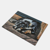 Paillasson Bordure couchée Collie Porte Mat (Incliné)