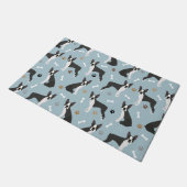 Paillasson Boston Terrier Bones and Paws (Incliné)