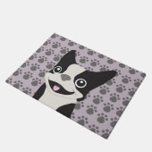 Paillasson Boston Terrier, Purple lavender (Incliné)