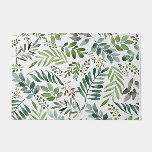 Paillasson Botanique Verdure Feuille    AquarelleFormat (Devant)